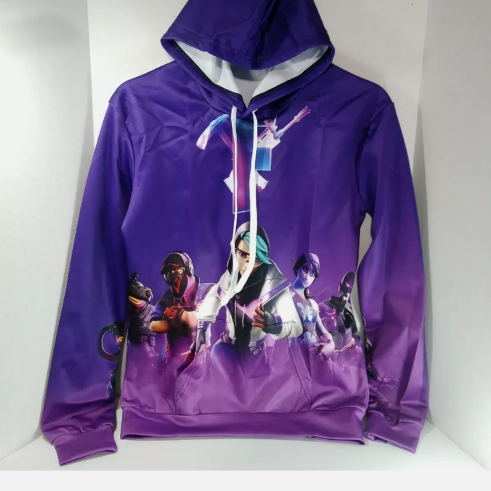 Cosplay Men's/Women's Sz S Multicolored 3D Graphic Long Sleeve Hoodie Sweatshirt
